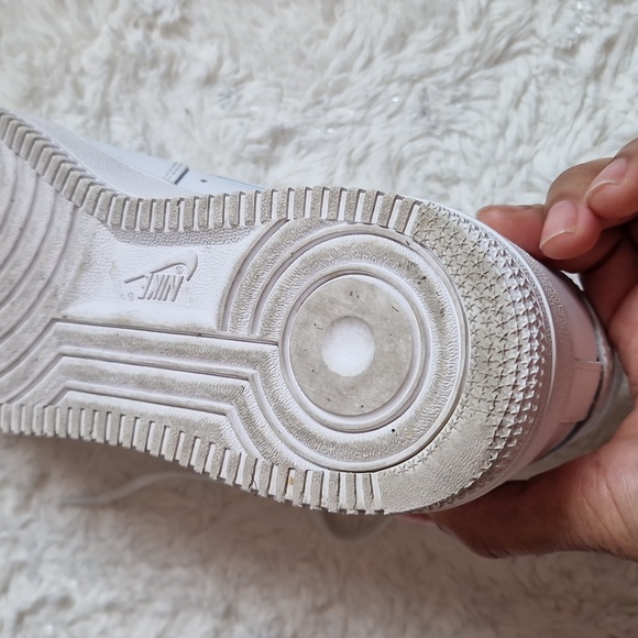Nike Air Force 1 White Sneakers - Picture 5 of 9